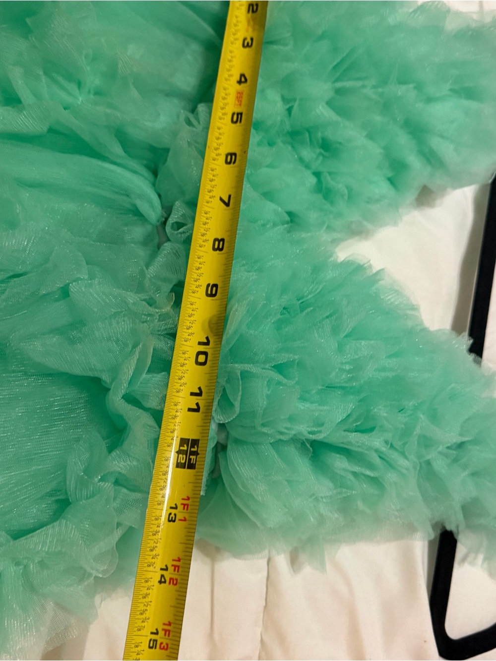 Maternity/bride photo shoot Ruffled V-Neck Maxi Dress in Aqua - Picture 3 of 5
